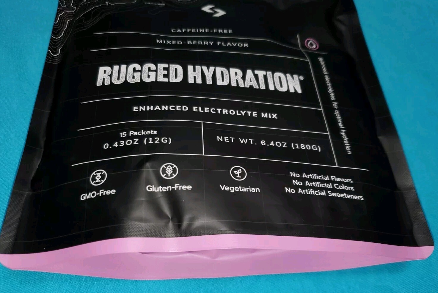 Rugged Hydration Mixed-Berry Electrolytes 15 packets NEW SEALED *FREE SHIPPING*