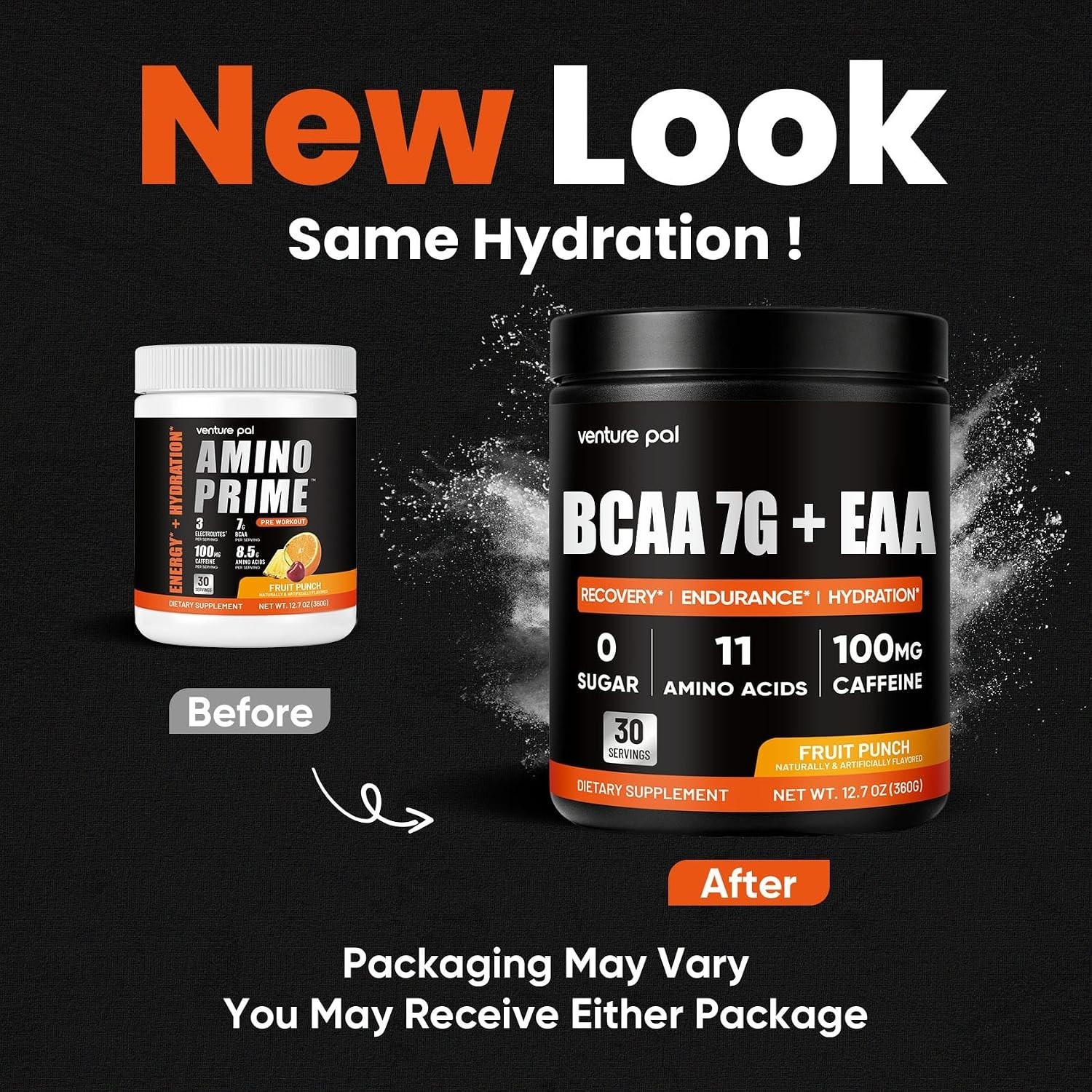 Venture Pal Sugar Free 7g BCAA + EAA Powder | Supports Muscle Recovery
