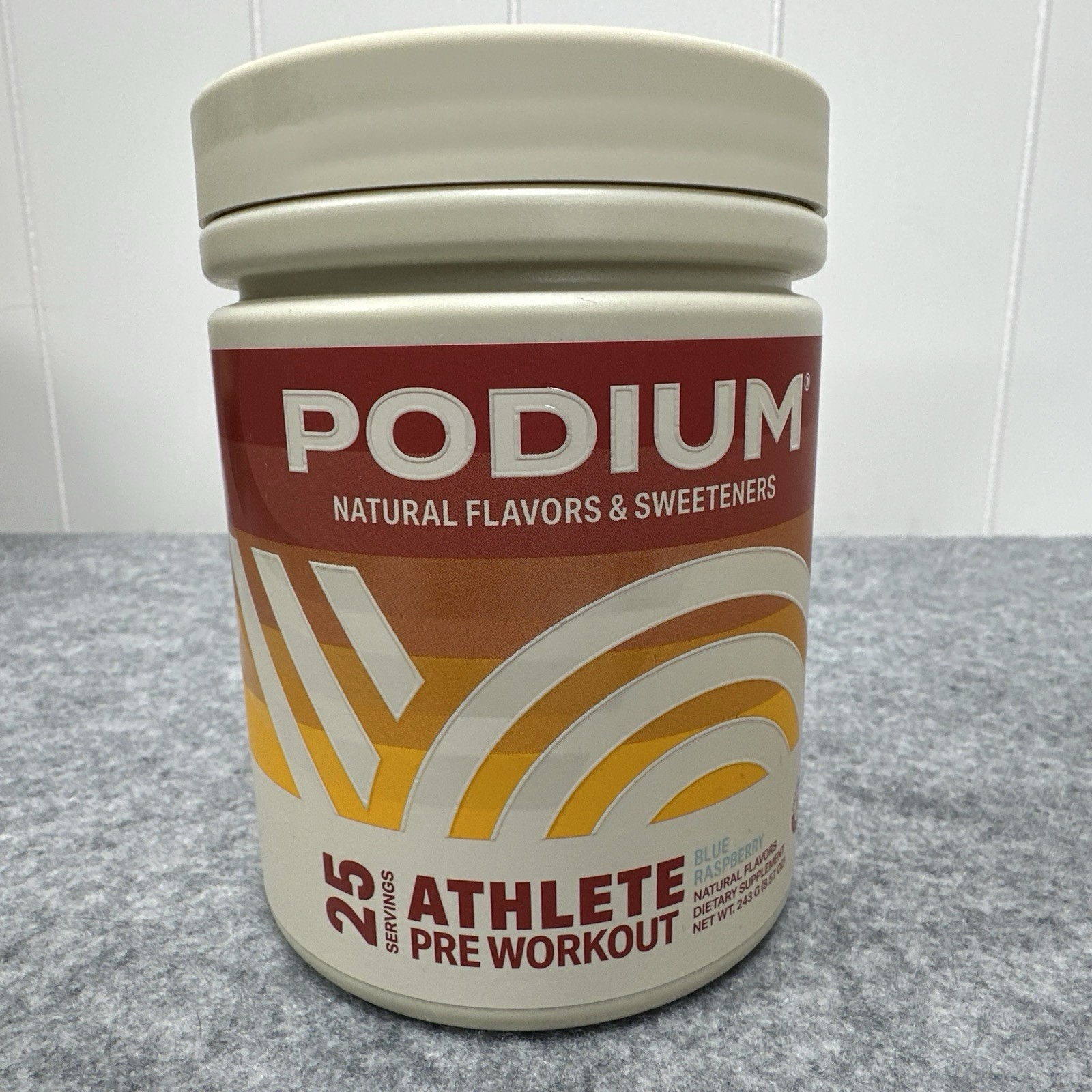 Lot of 2 – PODIUM Athlete Pre Workout Blue Raspberry Exp: 3/26 – Sealed