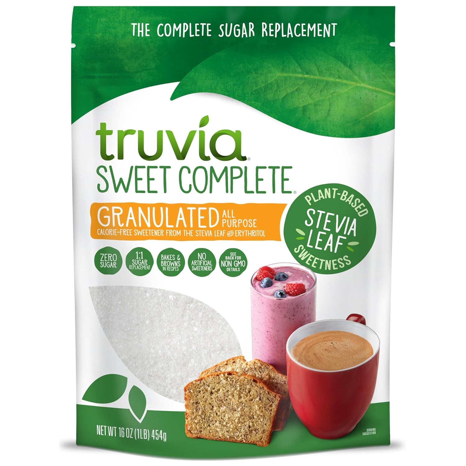 Truvia Sweet Complete Granulated All-Purpose 16 Ounce (Pack of 1)