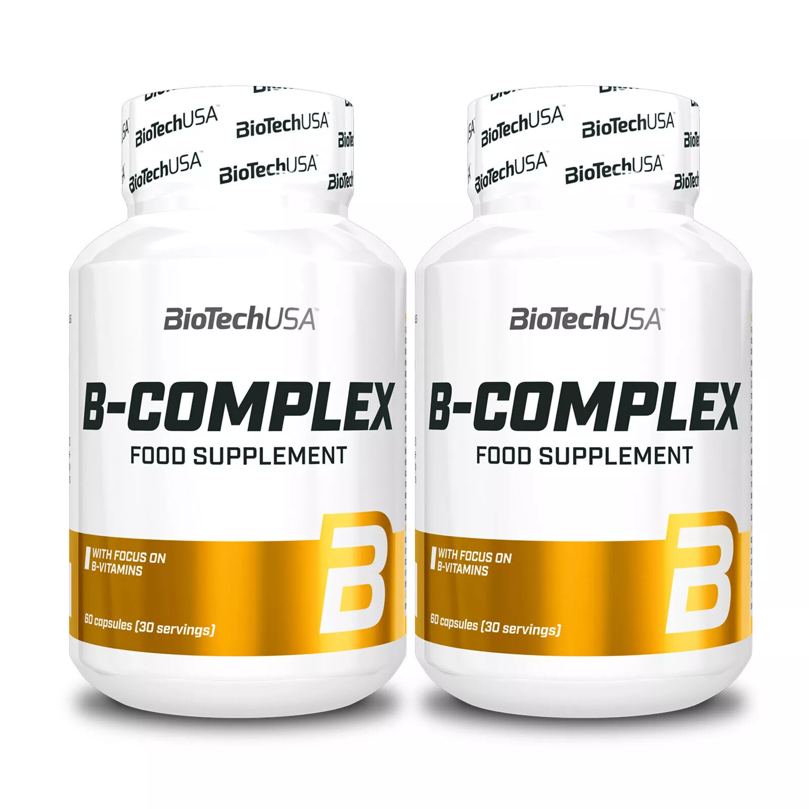 B-COMPLEX 60-240 capsules – 12 vitamins 4 minerals 3 herbs Gluten & Lactose-free
