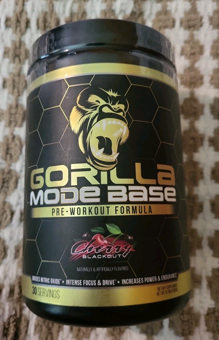 Gorilla Mode Base Pre-Workout Formula Cherry 0.79LB -EXP: 8/27