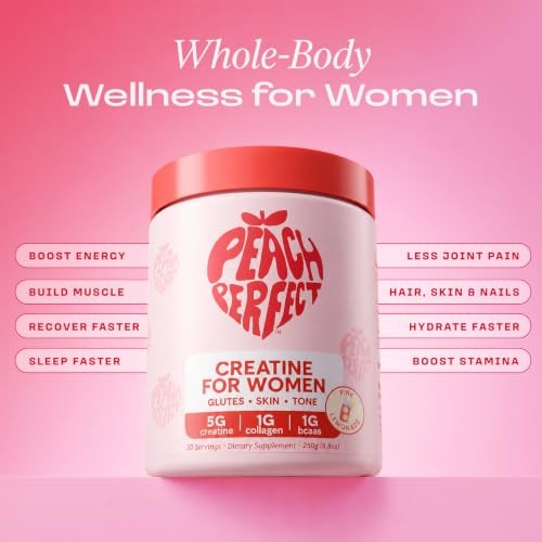Peach Perfect Creatine for Women Pink Lemonade 30 Servings