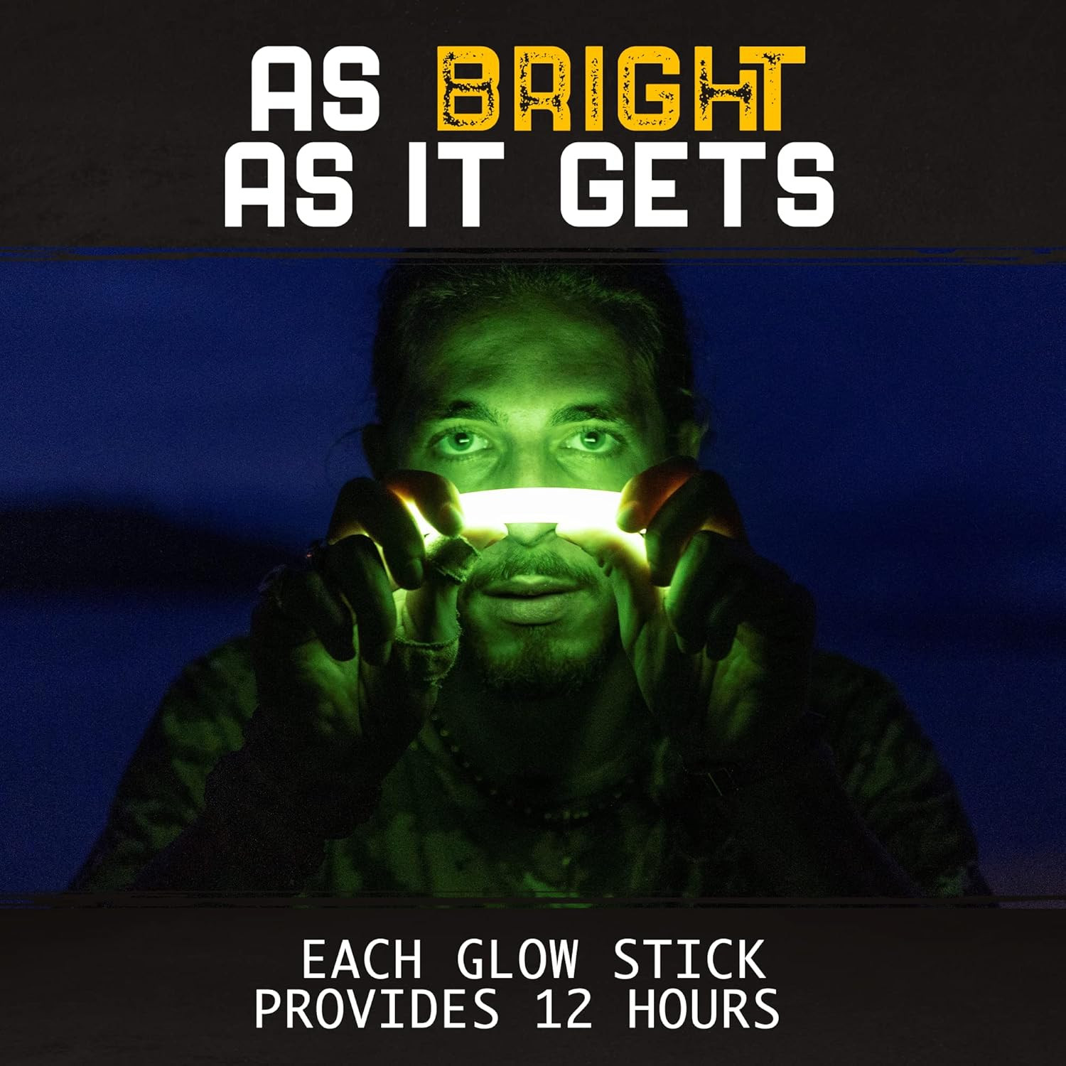 30PCS Palitos Fosforescentes Ultra Brillantes Para Fiesta Camping Emergencia 12H