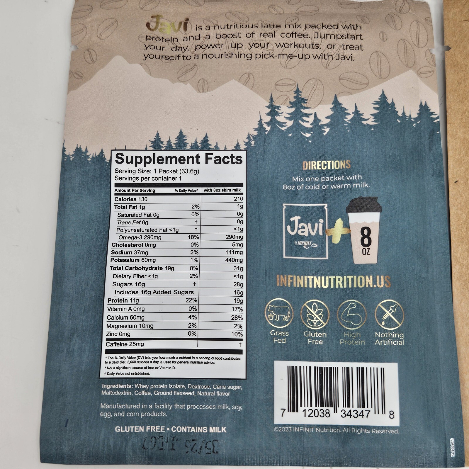 Lot Of Infinit Nutrition Packets Repair Nocturne Java Coffee 4 Packets Total