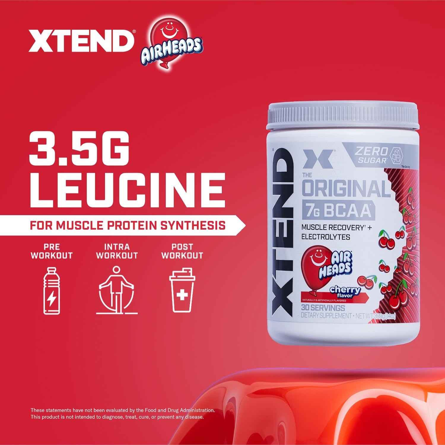Xtend BCAA Powder Airheads Candy Flavor 30 Servings