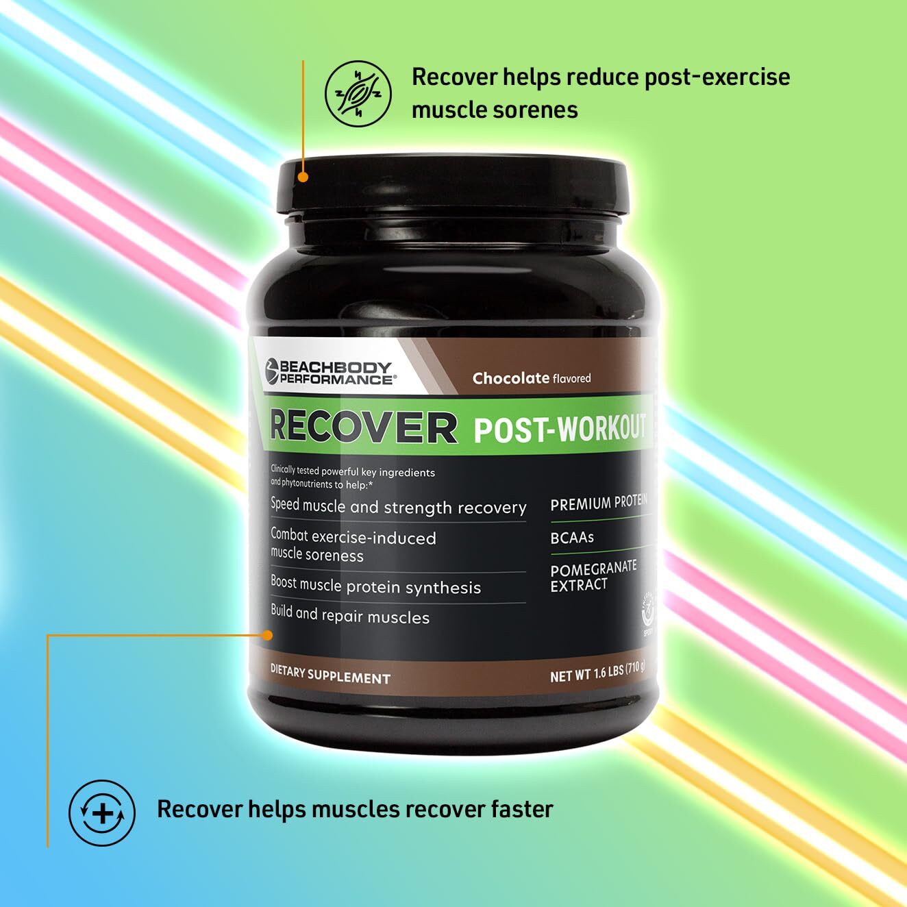 BODi Recover Whey Protein Powder Blend– Post-Workout Chocolate Whey Supplemen…