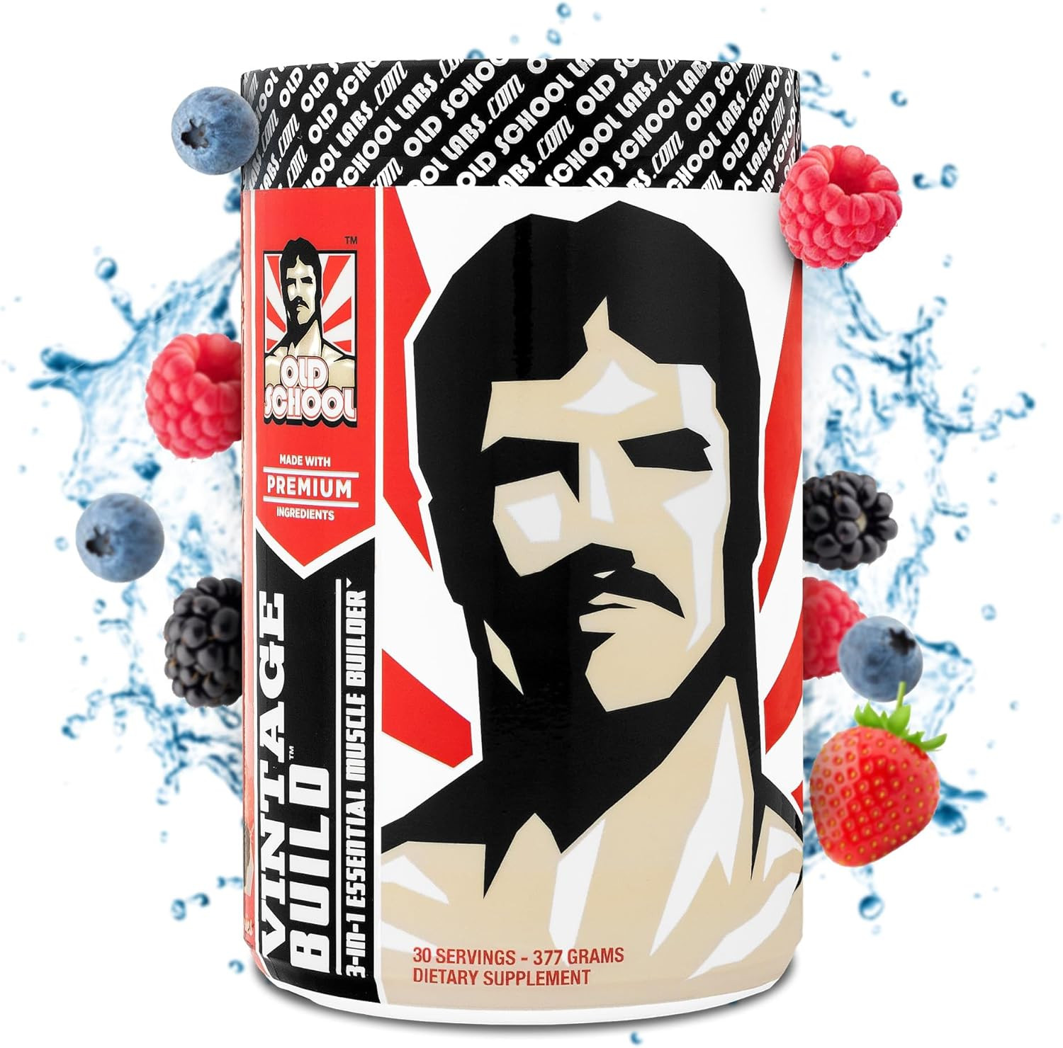 Vintage Build Post Workout Recovery & Muscle Building Powder Drink for Muscular
