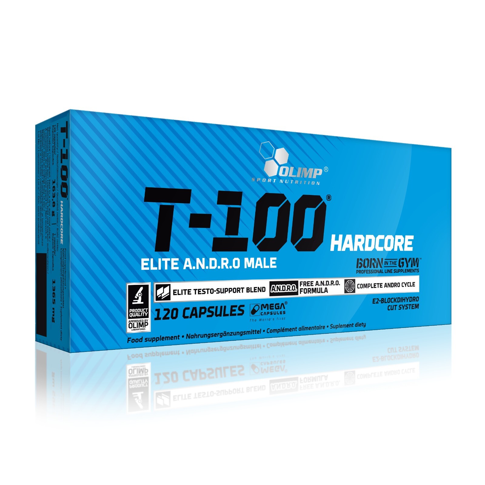 Olimp T-100 Hardcore 120 Caps Strong Male Testo Booster Elite Testosterone Stack