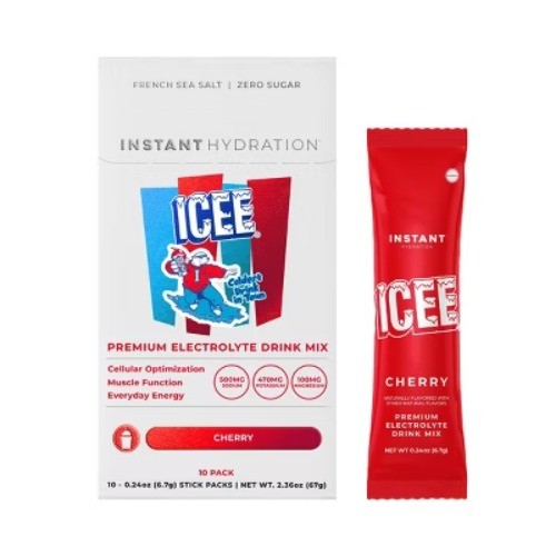 Instant Hydration Icee Cherry Electrolyte Drink Mix Sports Drink – 10ct/67gms