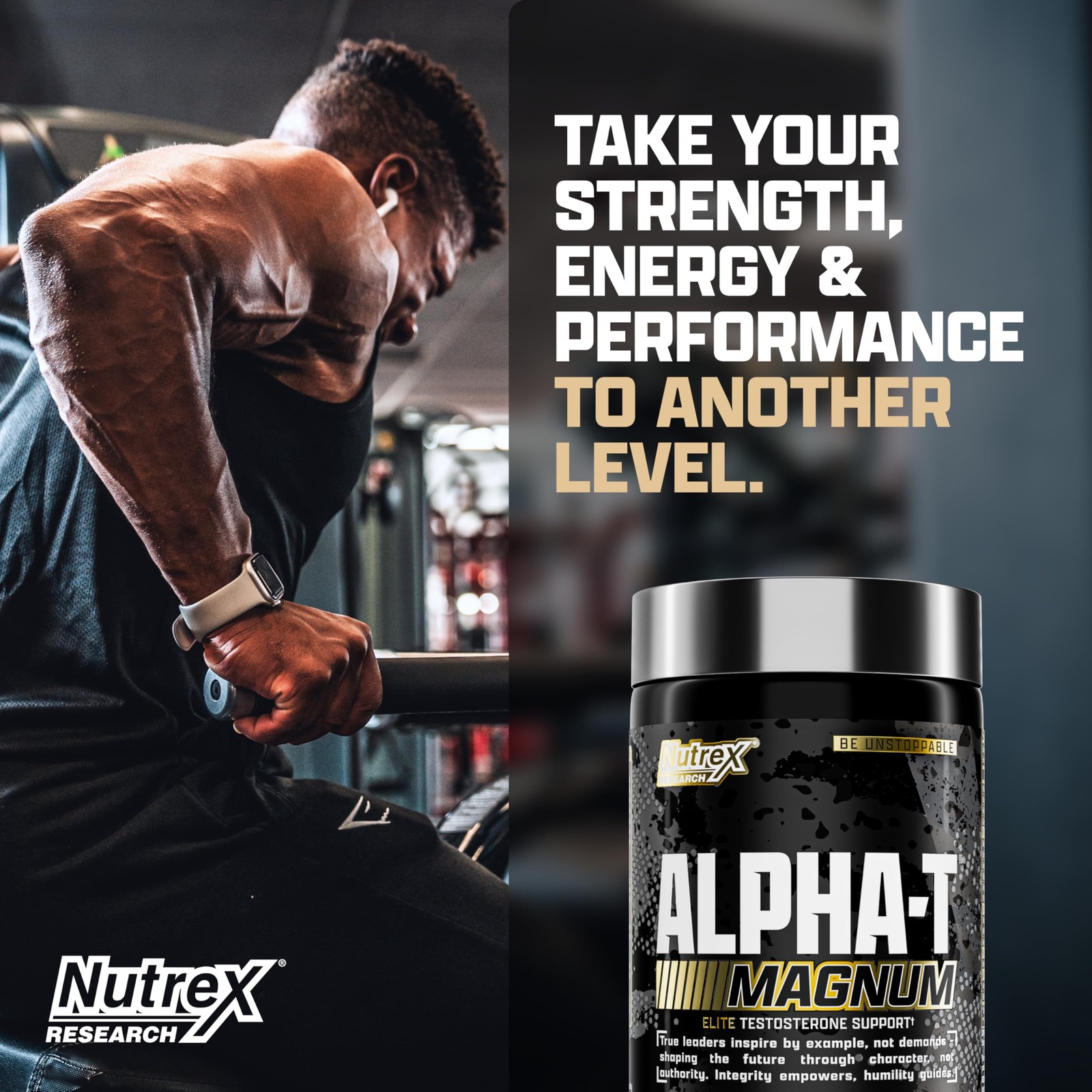 Nutrex Research Alpha-T Magnum Testosterone Support for 120 Count (Pack of 1)