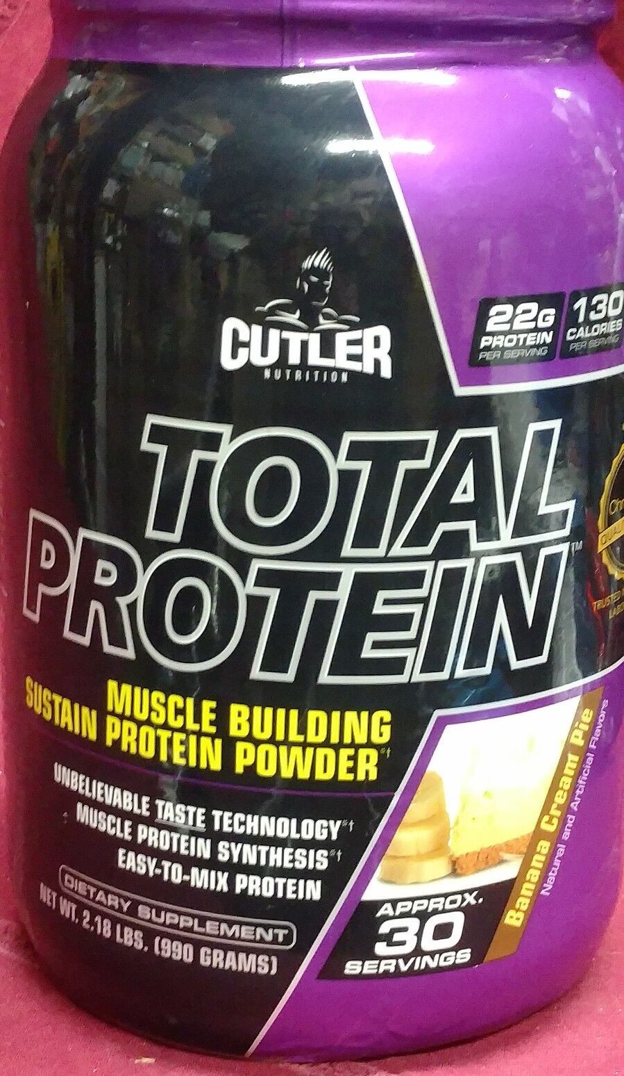 Cutler Nutrition – Total Protein Powder – Banana Cream Pie – 2.18 lbs – 3/2025