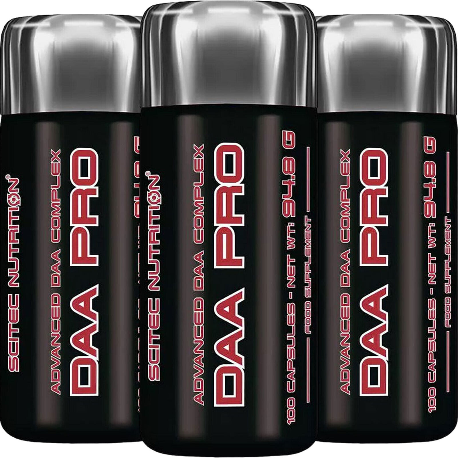 DAA PRO 100/200 Caps. D-Aspartic Acid Testosterone Booster Hormone Support PCT