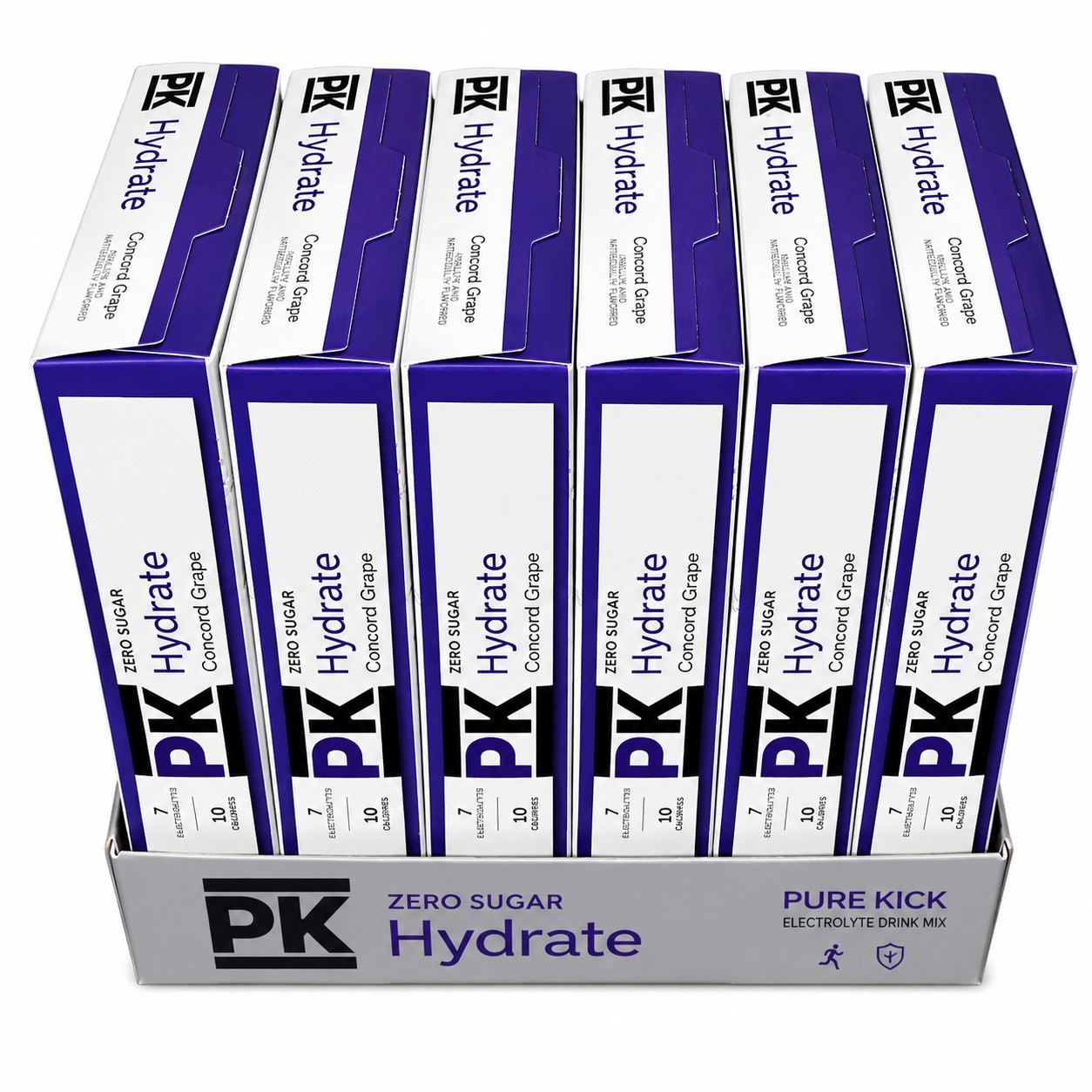 PURE KICK Concord Grape Zero Sugar Electrolyte Drink Mix Water Enhancer 36