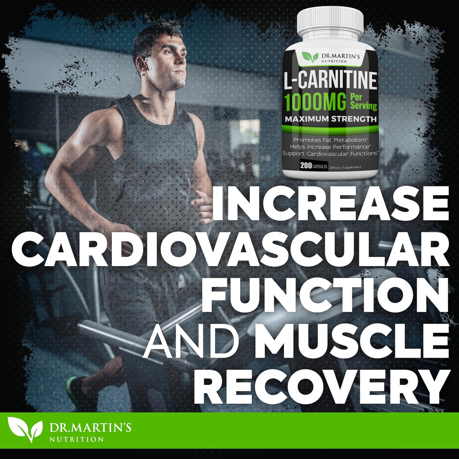 DR. MARTIN’S NUTRITION Extra Strength L-Carnitine – 200 200 Count (Pack of 1)