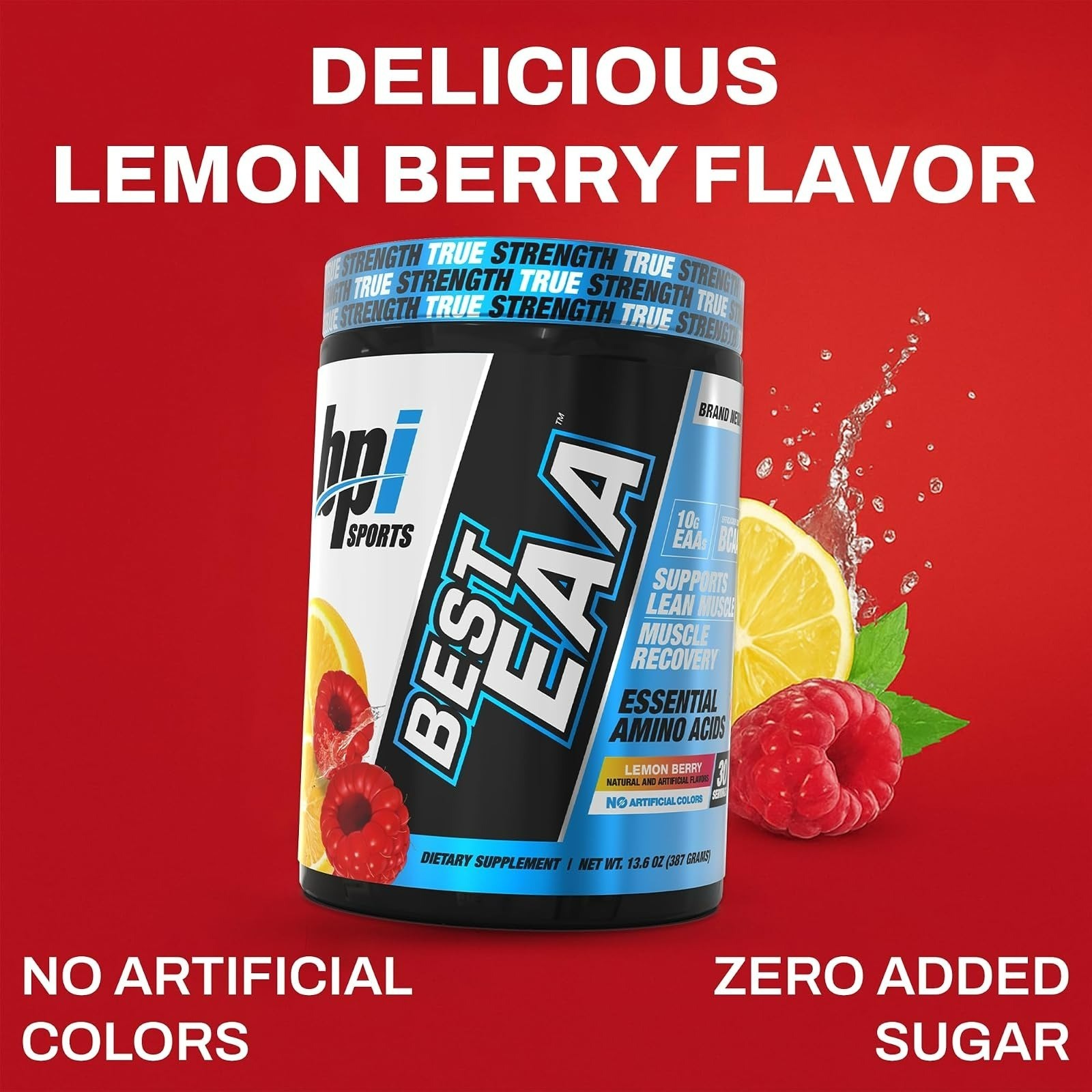 BPI Sports Essential Amino Acids EAA Powder – Lemon Berry Flavor