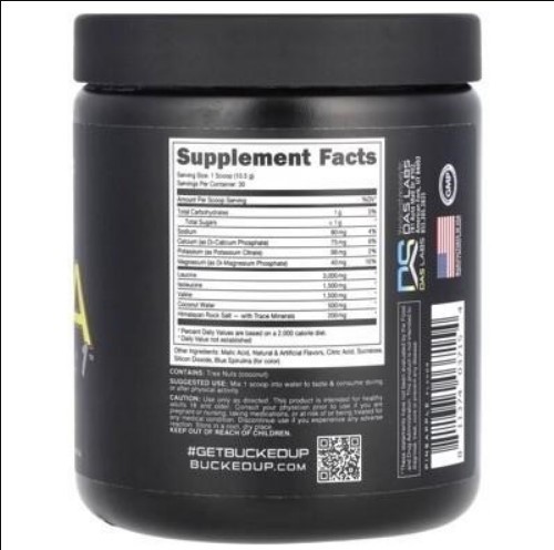 Bucked Up – Original BCAA 2:1:1 Workout Supplement Blue Pineapple NEW SEALED