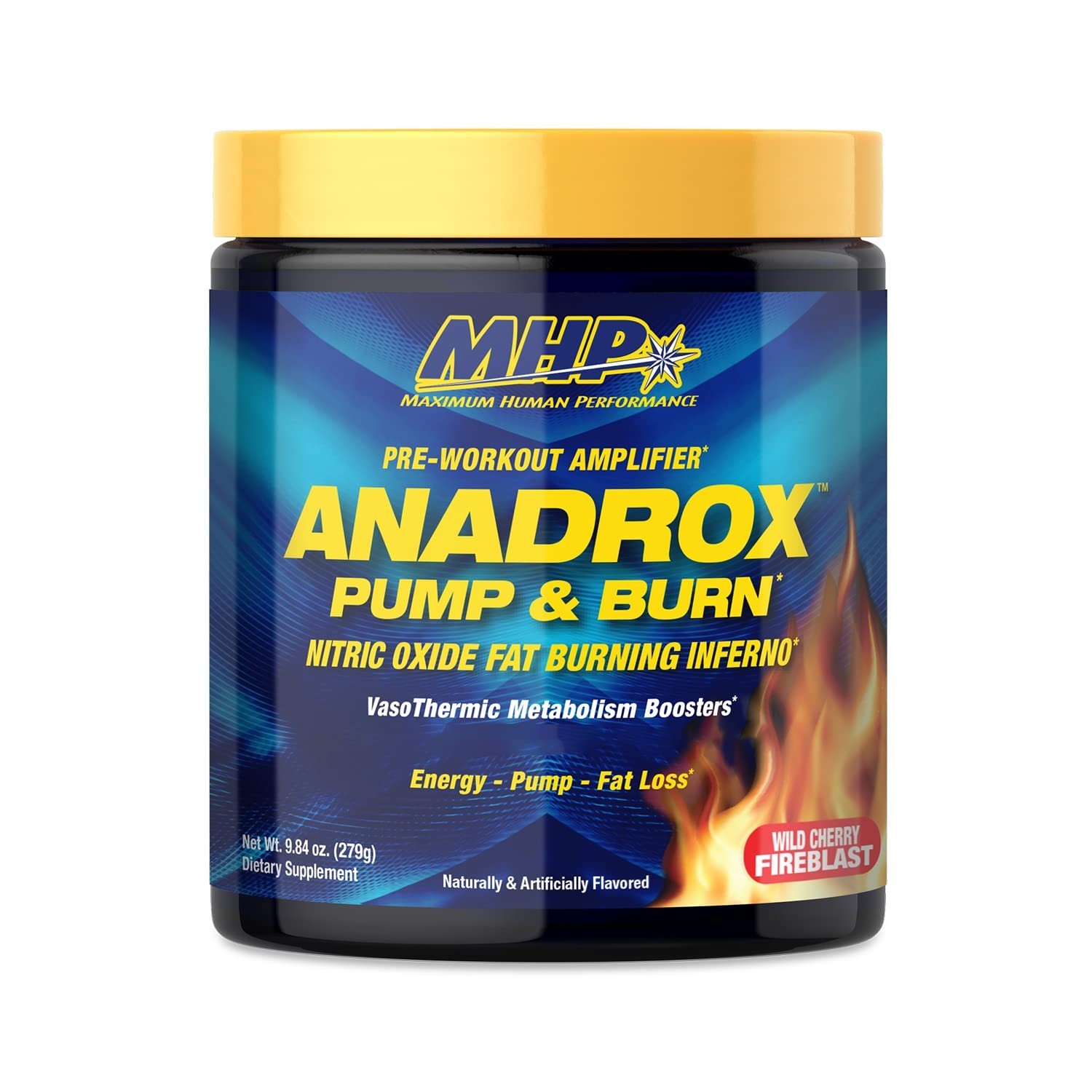 Pre-Workout Supplement – Nitric Oxide Booster, Energy & Pumps, Wild Cherry Flavo