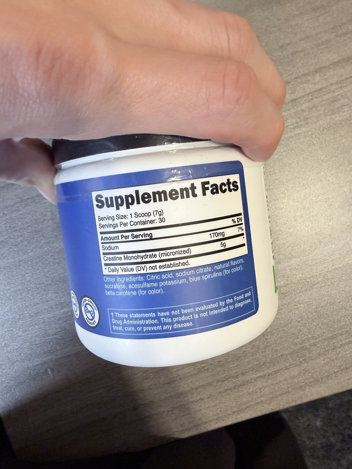 Nutricost Creatine Monohydrate Powder, Micronized, Bold Citrus 7.8 oz