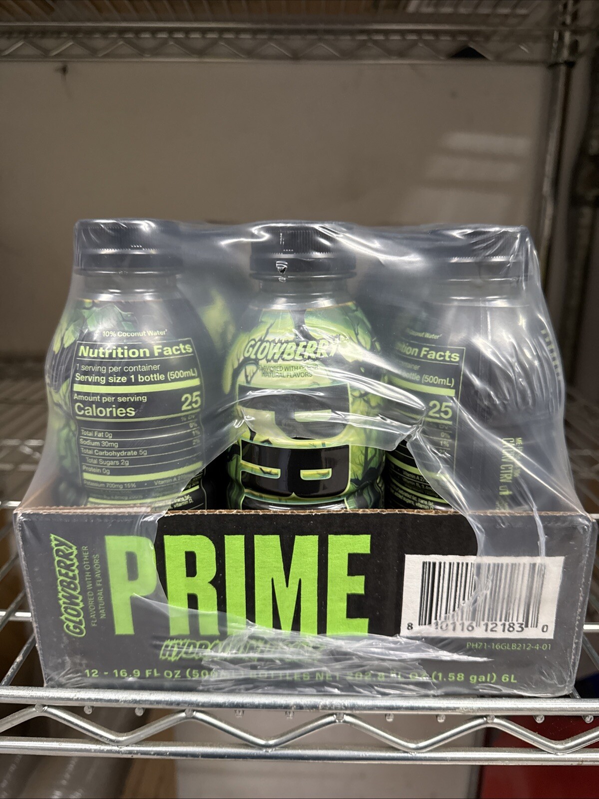 PRIME HYDRATION Drink (16.9oz) Sealed Case – Glowberry