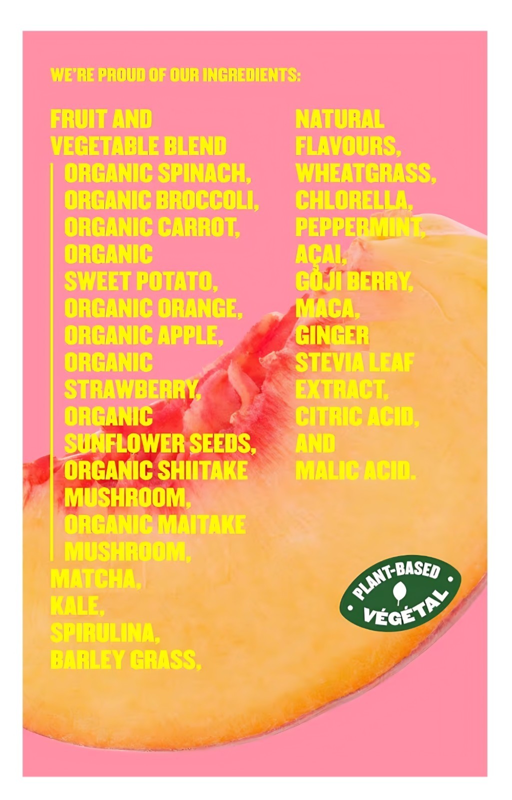 Subi Greens Super Juice Mix 2-Pack Not Flavoured-Peach 80 Servings