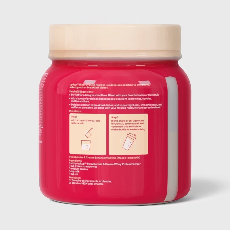 Whey Protein Powder – Strawberries and Cream – 16oz