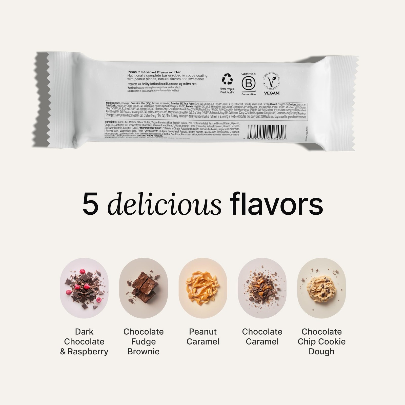 Huel Complete Nutrition Vegan Protein Bar Peanut Caramel 13g Protein 27 Vitamins