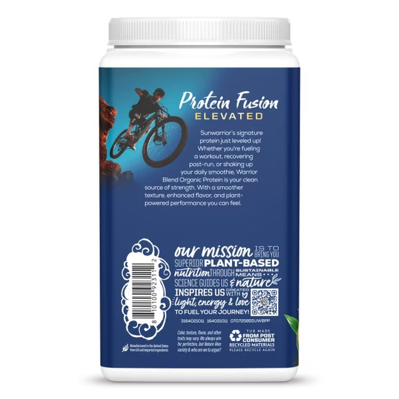 US Organic Warrior Blend Performance Unflavored 854.84G Tub (28 Srv)
