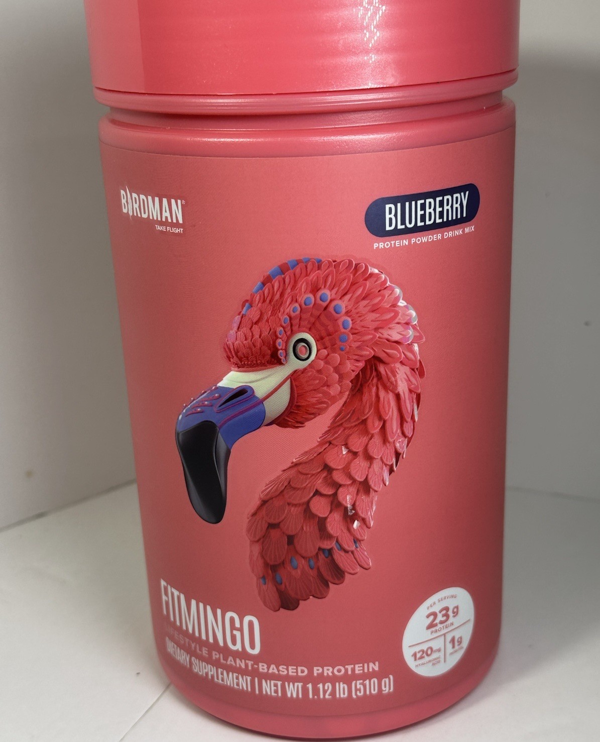 Fitmingo Vegan Protein Powder with Inositol, Collagen Boosters 1.12LB Blueberry