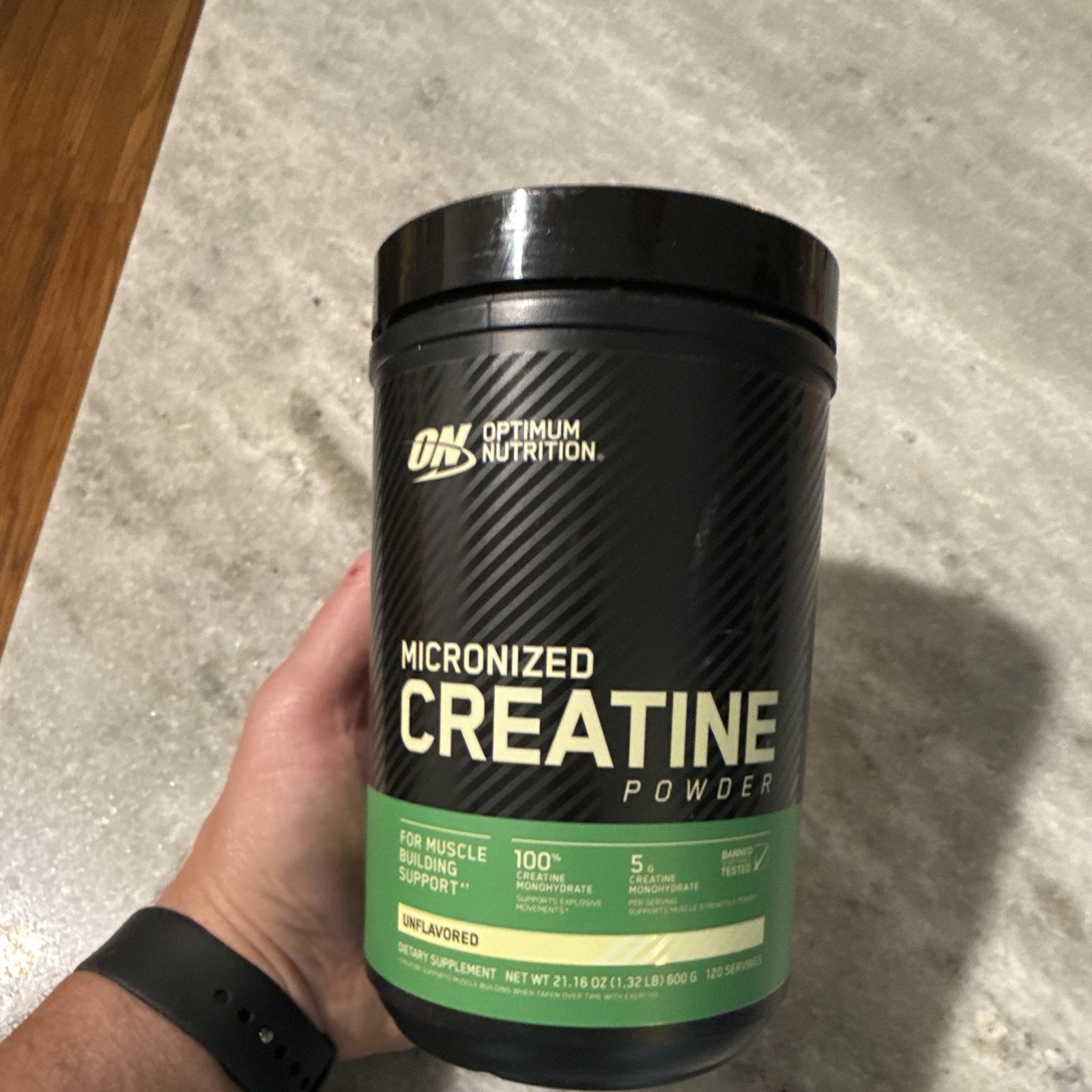Optimum Nutrition Micronized Creatine Monohydrate Powder Unflavored 21.16 oz