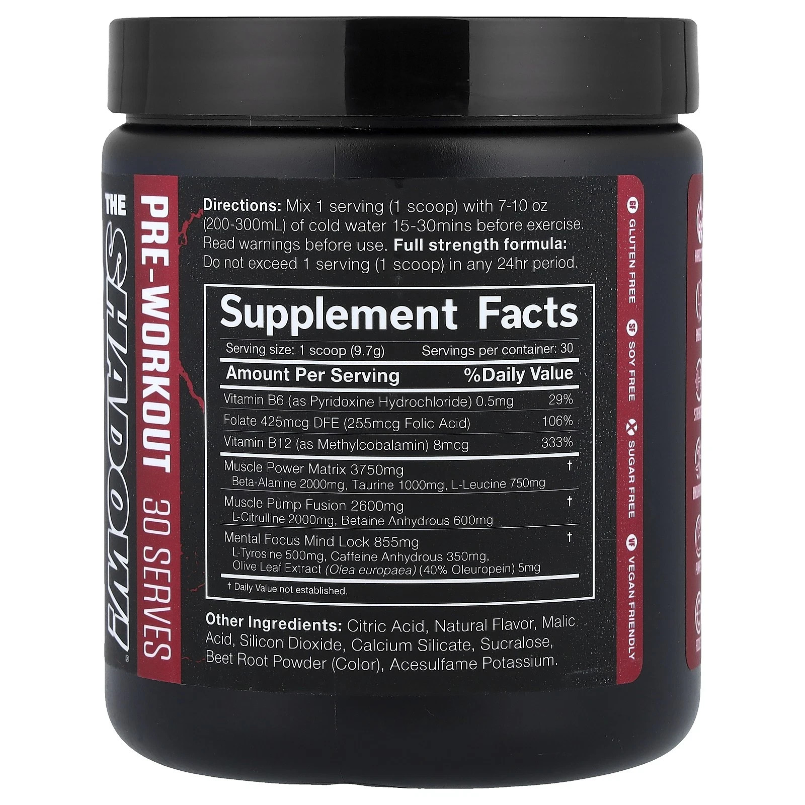 The Shadow!®, Pre-Workout, Strawberry Pineapple, 10.3 oz (291 g) PACK OF 2