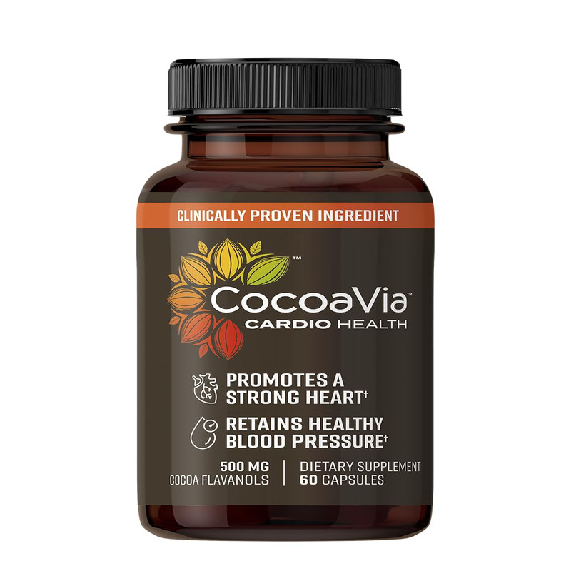 Cocoavia Cardio Health Supplement 30 Day 500Mg Cocoa Flavanols Support Heart