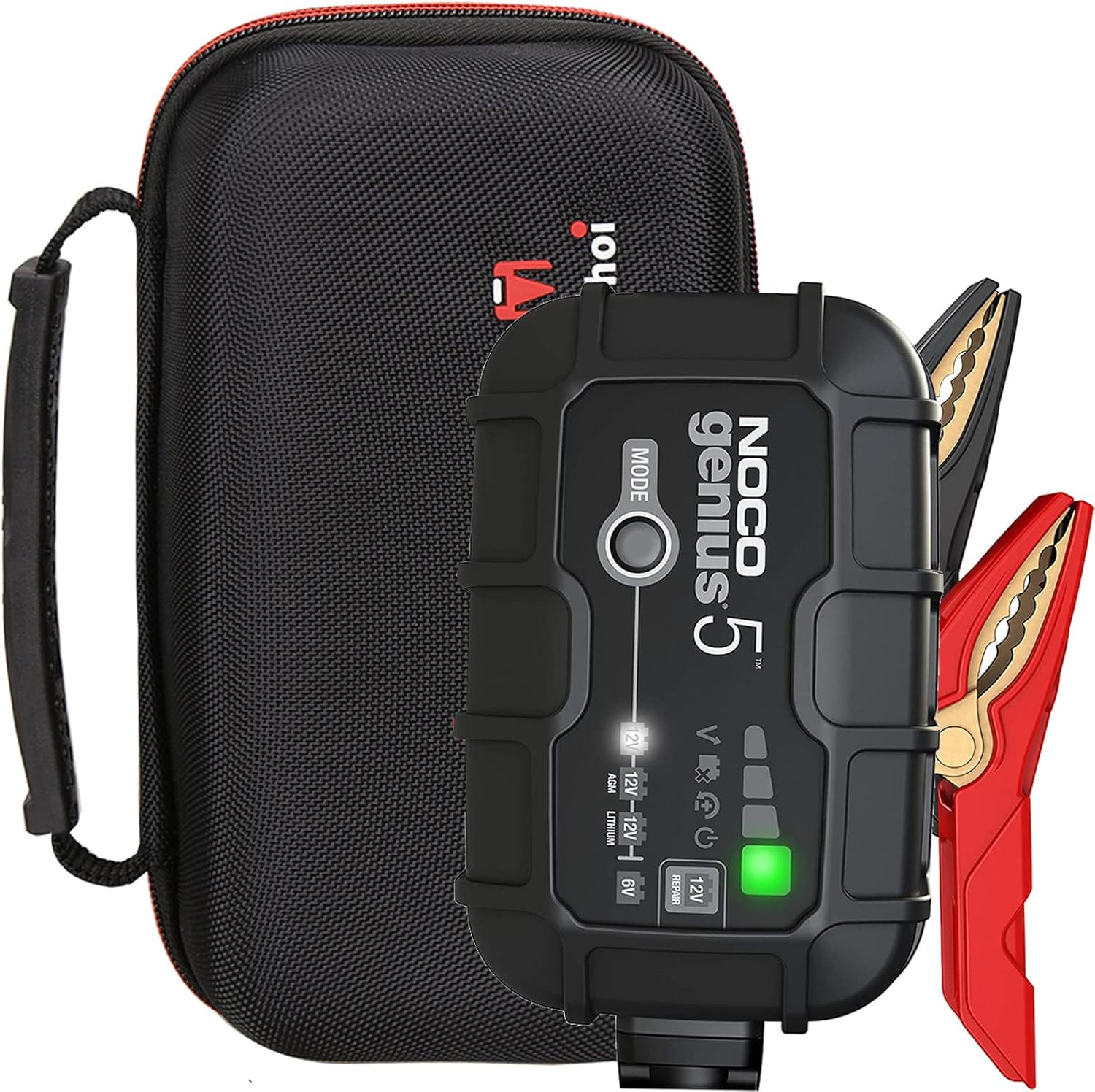 Mchoi Hard Travel Case for NOCO GENIUS5 Battery Charger – Protective EVA Storage