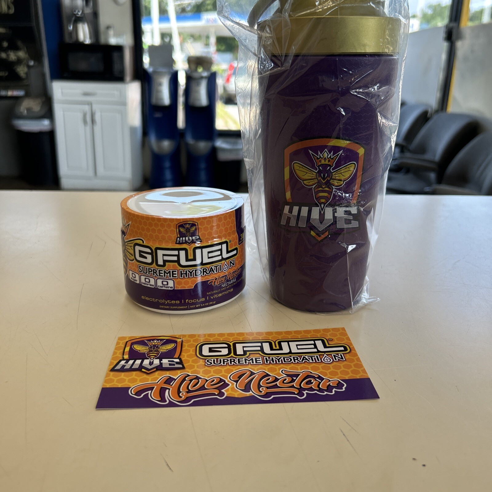 GFUEL Hive Nectar Supreme Hydration Collector’s Box + Metal Shaker Tub G FUEL
