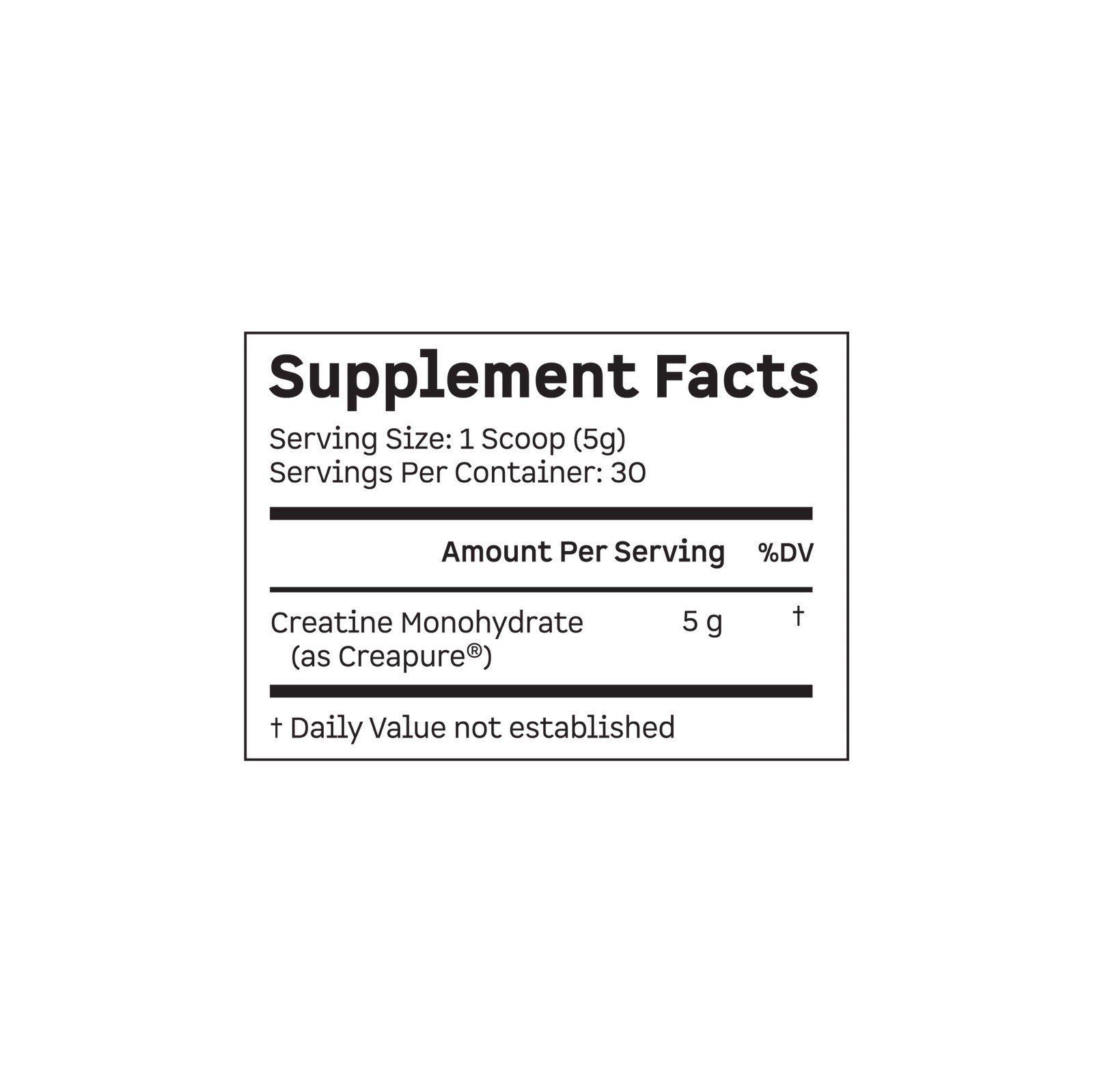Kion Creatine Monohydrate Powder Unflavored 5.29 oz (150g) 30 Servings