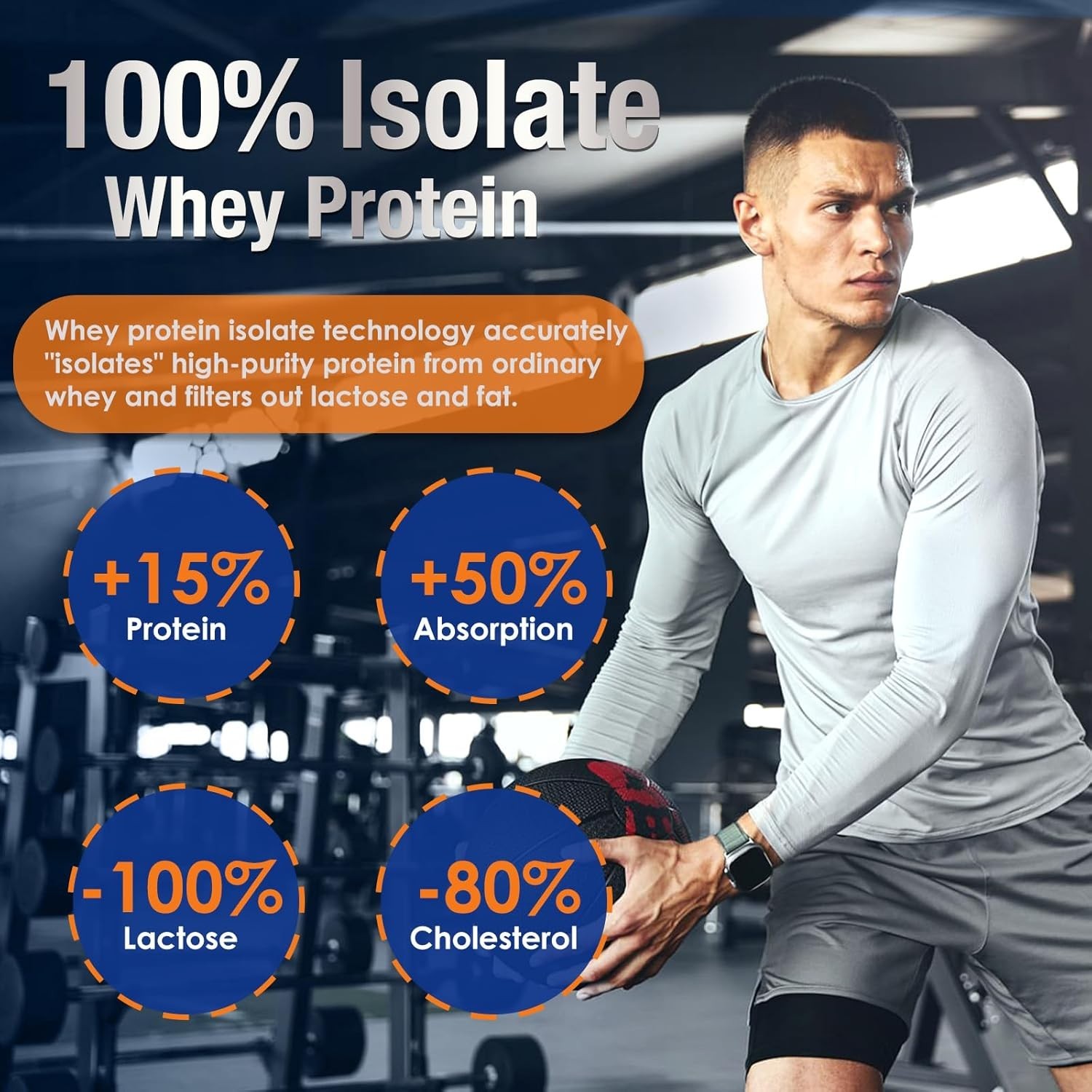 Polvo De Proteina De Suero Para Aumentar Masa Muscular- Proteinas Naturales