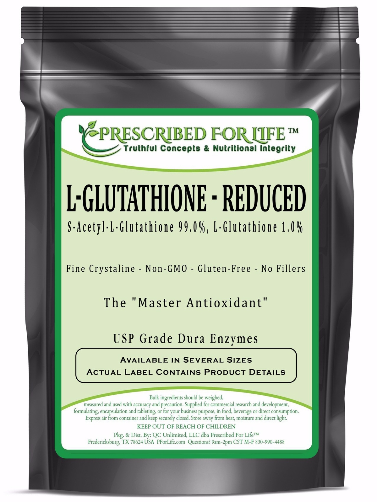 Glutathione (L) – Tripeptide of Amino Acids Glycine, Glutamine & Cysteine, 1 kg
