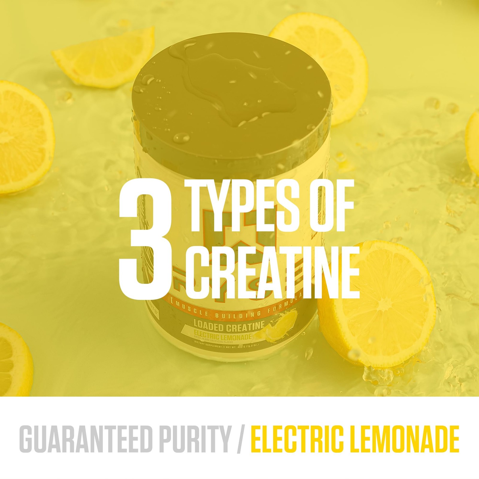 RYSE Loaded Creatine for Men & Women Electric Lemonade Muscle Building Form…