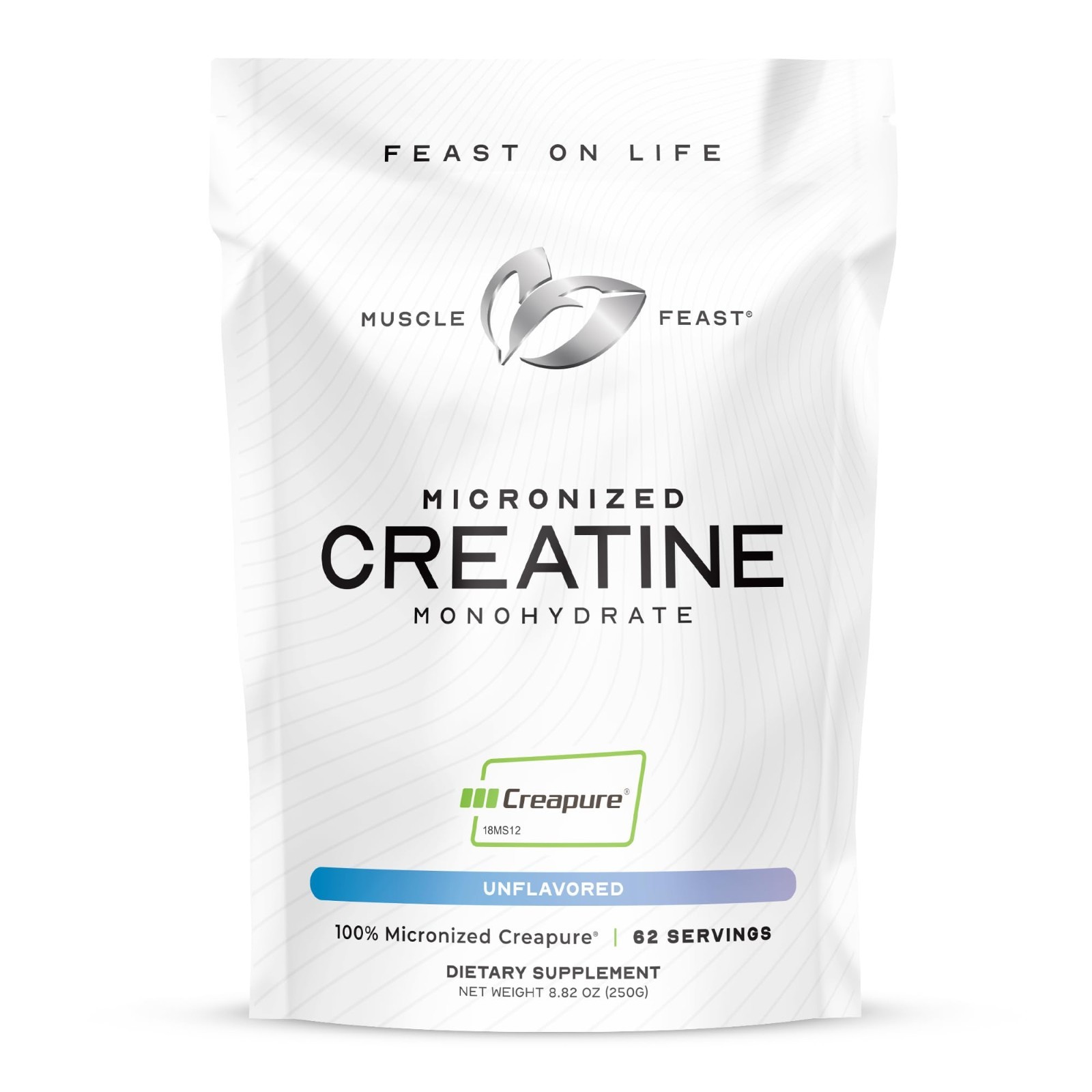 Micronized Creatine Monohydrate Powder 250g – Unflavored, Vegan, Easy Mix, Pure,
