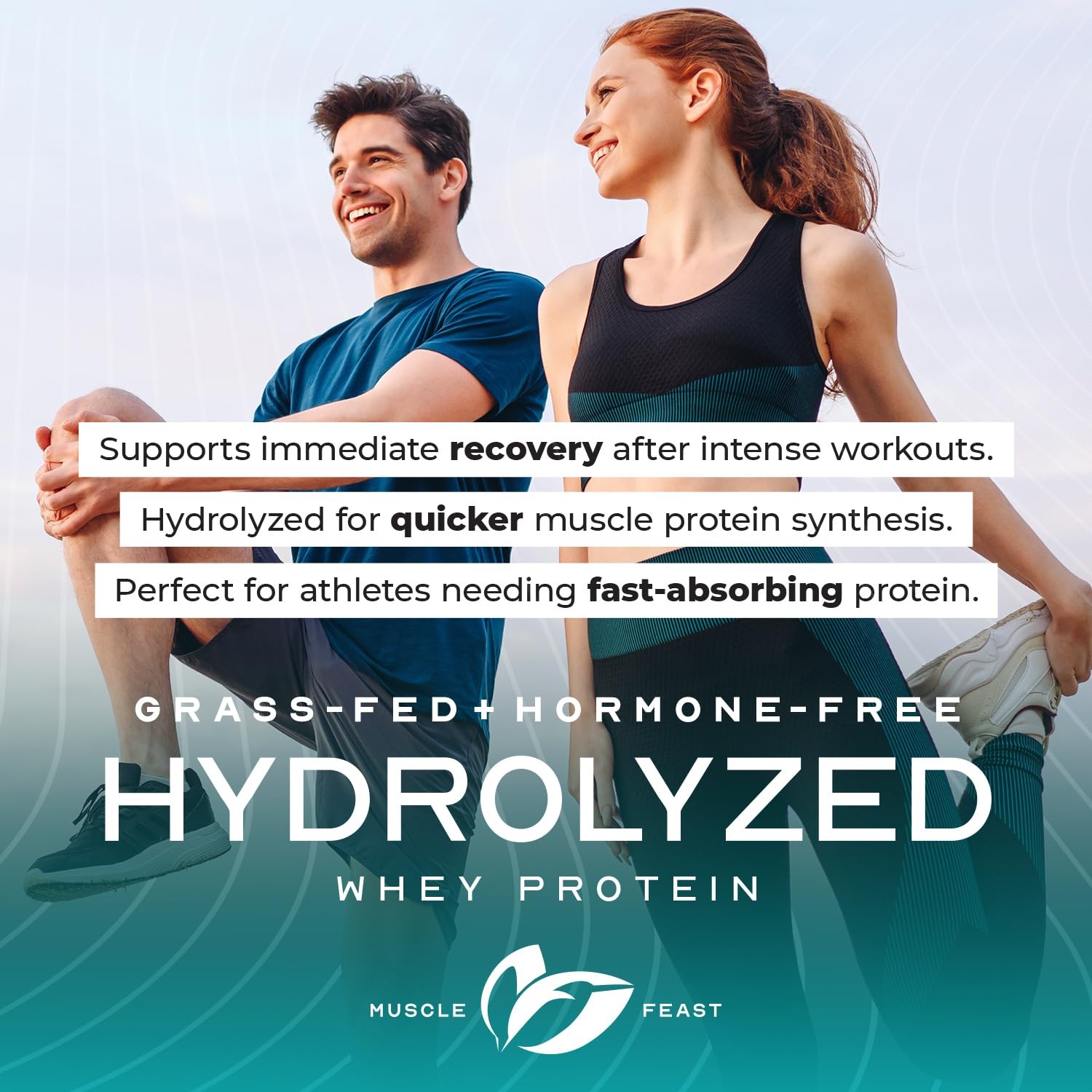 Muscle Feast Hydrolyzed Whey Protein Powder Grass Fed And All Natural
