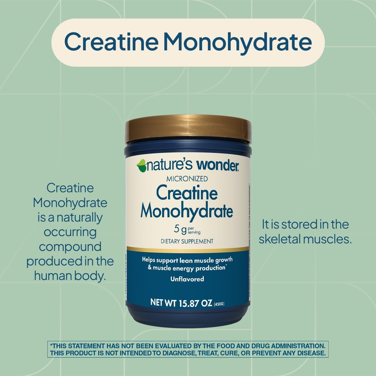 450g Micronized Creatine Monohydrate – Gluten-Free, Lactose-Free Muscle Support