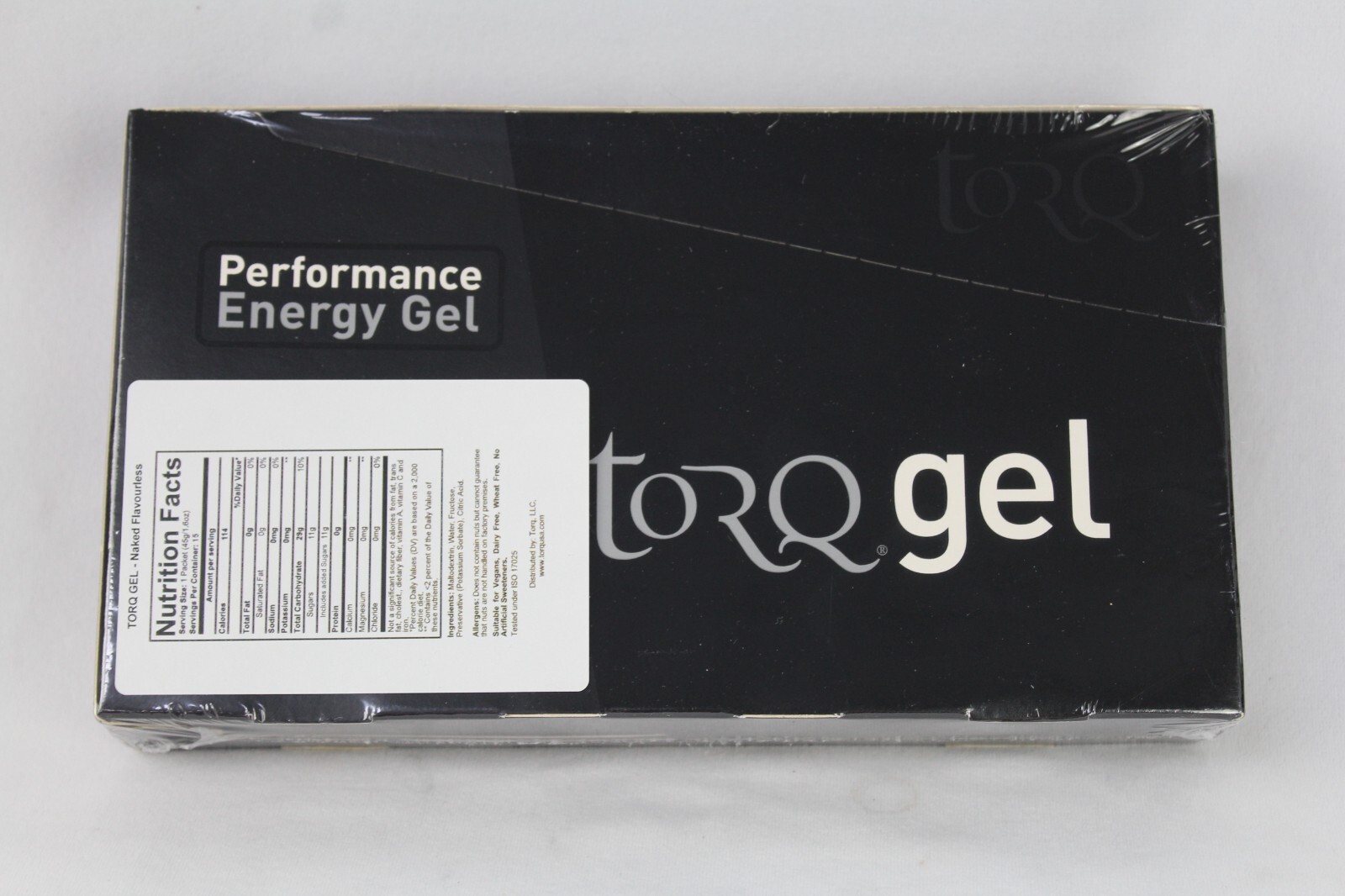 Torq Energy Gel Naked Flavourless 45g – Pack of 15