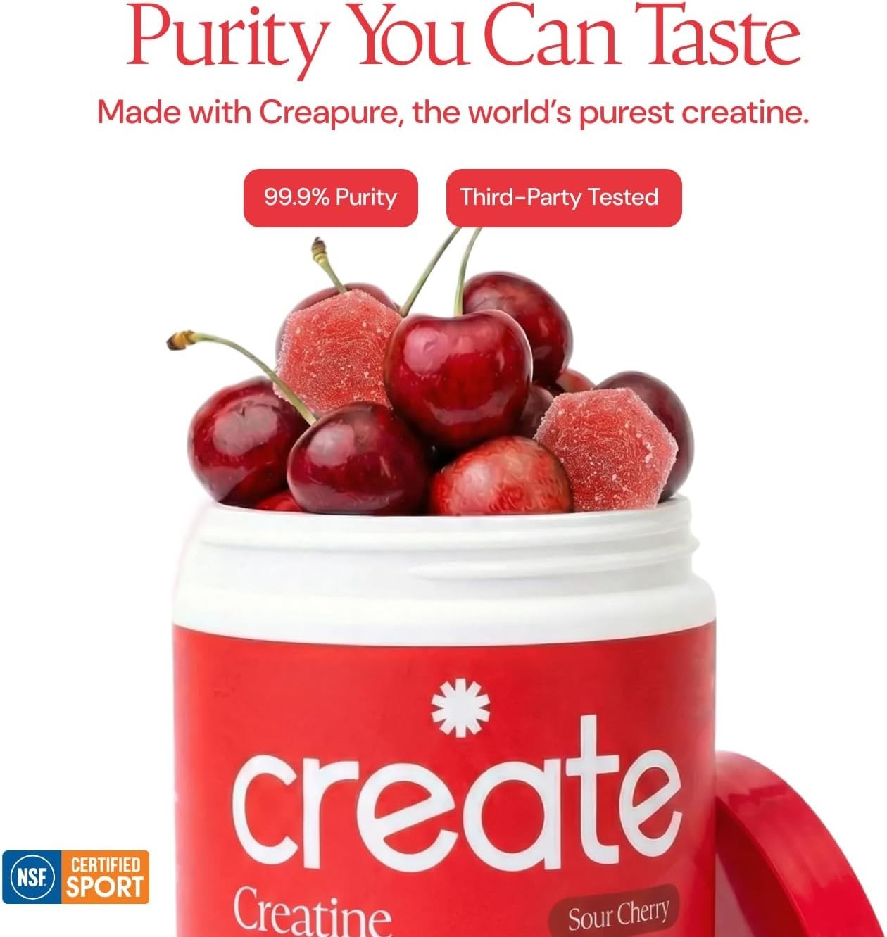 Create Creatine Monohydrate Gummies for Men & Women, Boost Focus, Strength, and
