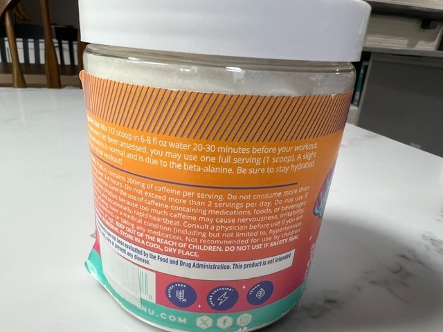 Alani Pre-Workout Orange Kiss 30 Servings 10.5 Oz