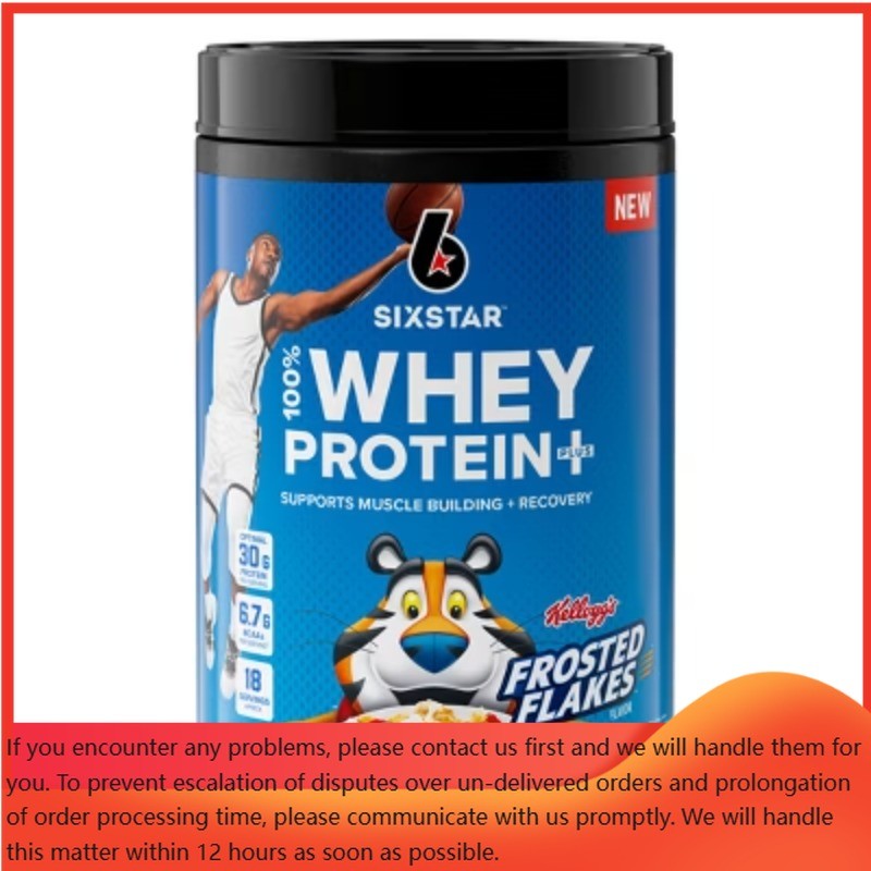 Six Star 100% Whey Protein Plus Kelloggs – Frosted Flakes – 1.81 lbs:Gluten-Free