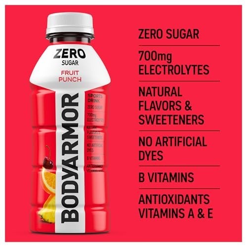 Electrolyte Drink Fruit Punch Zero Sugar 12 Pack 16 Fl Oz Antioxidant Hydration