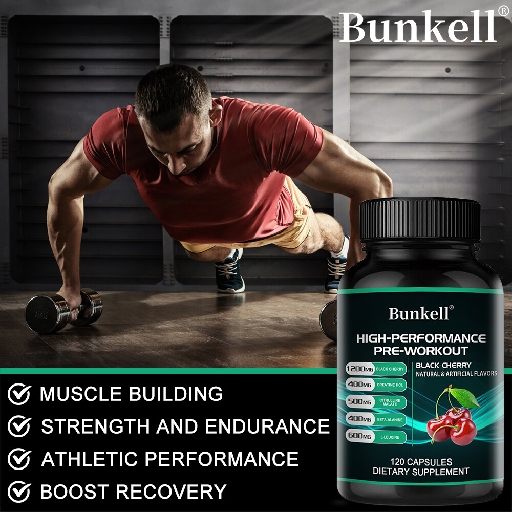 HIGH-PERFORMANCE PRE-WORKOUT BLACK CHERRY extract Capsules-muscle energy build